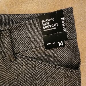 NY&C  Size 14  NWT  Women’s Charcoal Gray Mini Bootcut Dress Pants